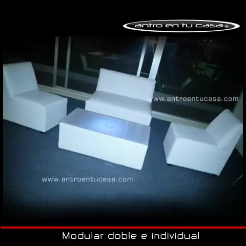 salas lounge modulares dobles para fiestas